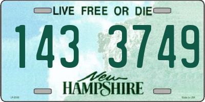 NH license plate 1433749