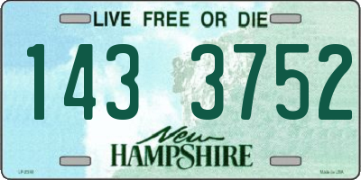 NH license plate 1433752