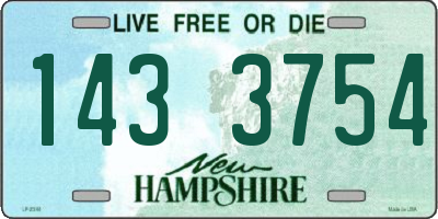 NH license plate 1433754