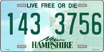 NH license plate 1433756