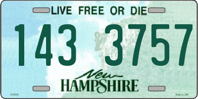 NH license plate 1433757