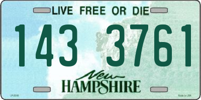 NH license plate 1433761