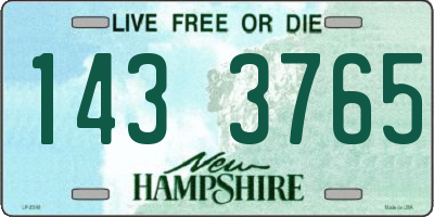 NH license plate 1433765