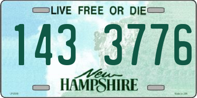 NH license plate 1433776