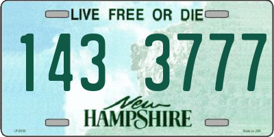 NH license plate 1433777