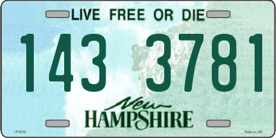 NH license plate 1433781