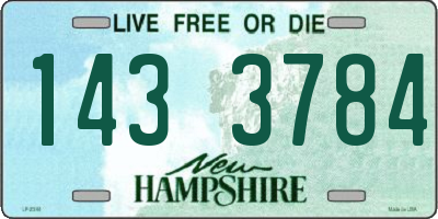 NH license plate 1433784