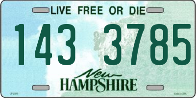 NH license plate 1433785