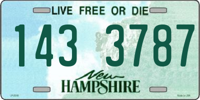 NH license plate 1433787