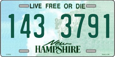 NH license plate 1433791