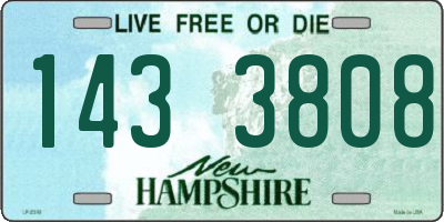 NH license plate 1433808