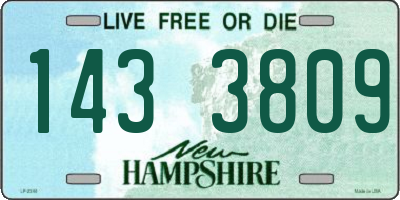 NH license plate 1433809