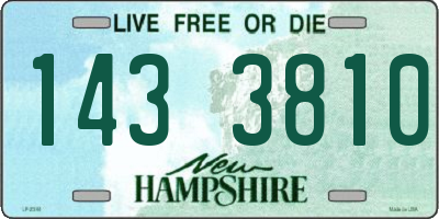 NH license plate 1433810