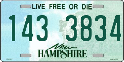NH license plate 1433834