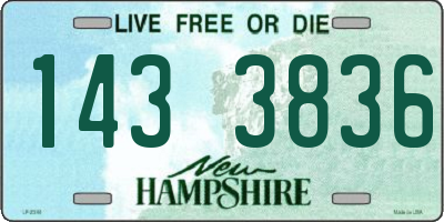 NH license plate 1433836