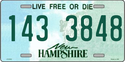 NH license plate 1433848