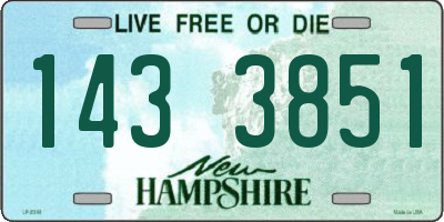 NH license plate 1433851