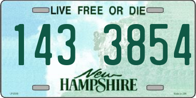 NH license plate 1433854