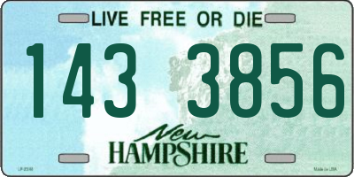 NH license plate 1433856