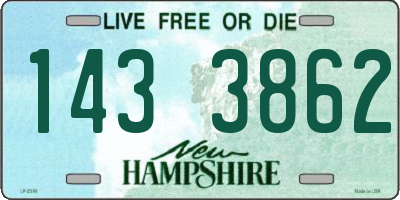 NH license plate 1433862
