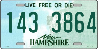 NH license plate 1433864