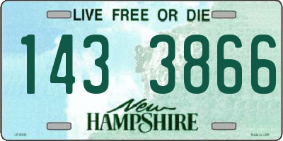 NH license plate 1433866
