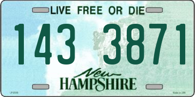 NH license plate 1433871