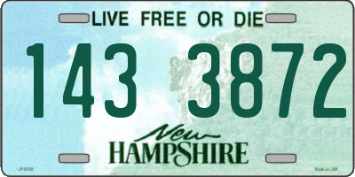 NH license plate 1433872