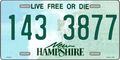 NH license plate 1433877