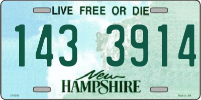 NH license plate 1433914