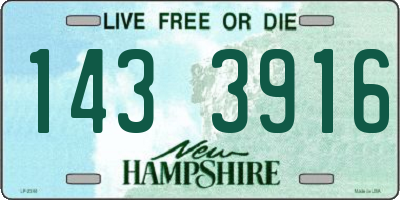 NH license plate 1433916
