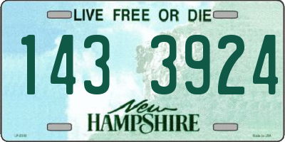 NH license plate 1433924