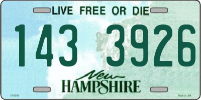 NH license plate 1433926