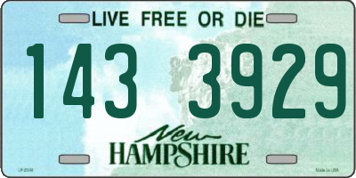 NH license plate 1433929