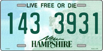 NH license plate 1433931