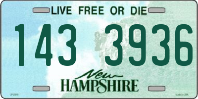 NH license plate 1433936