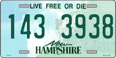 NH license plate 1433938