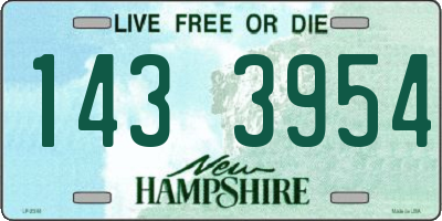 NH license plate 1433954
