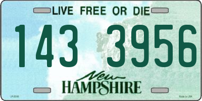 NH license plate 1433956