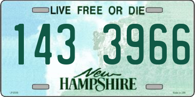 NH license plate 1433966