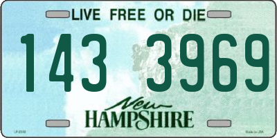 NH license plate 1433969