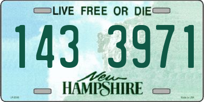 NH license plate 1433971