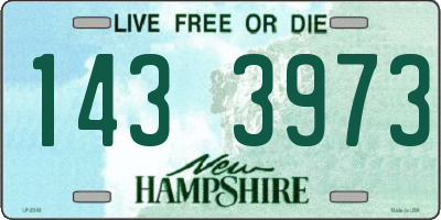 NH license plate 1433973