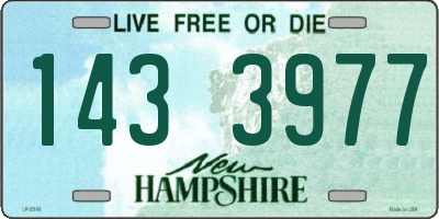 NH license plate 1433977
