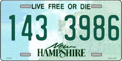 NH license plate 1433986