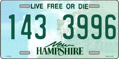 NH license plate 1433996