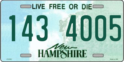 NH license plate 1434005