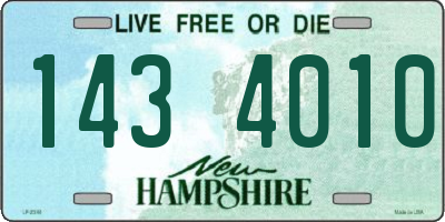NH license plate 1434010