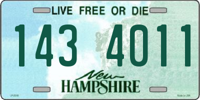 NH license plate 1434011
