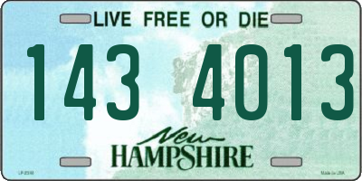 NH license plate 1434013